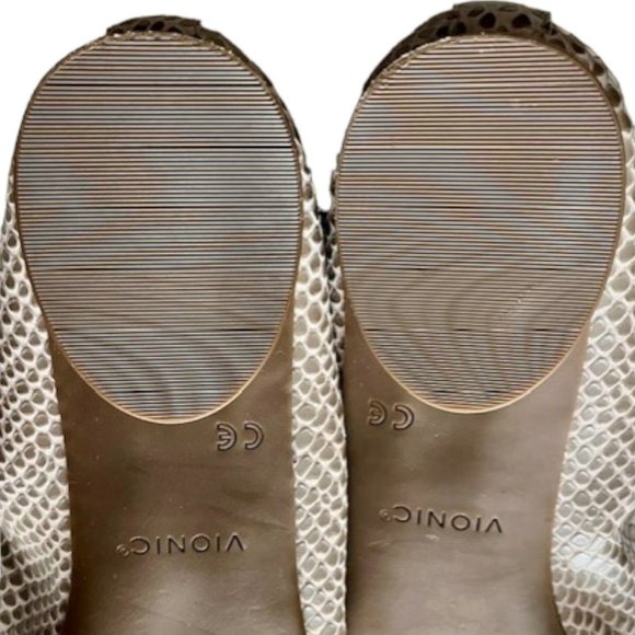 Vionic Alexa Lizard Ballet Flats - Gray -  9 - Picture 7 of 9